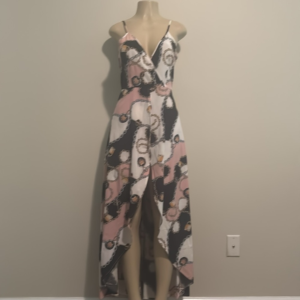 Fashion Nova-Link To The Past Maxi Romper size M - Picture 4 of 8